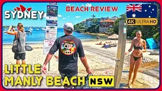 🦘Little Manly Beach Manly SYDNEY 🇦🇺 (Popular hangout near Manly!) 4K Walking Tour / 4K Beach Walk