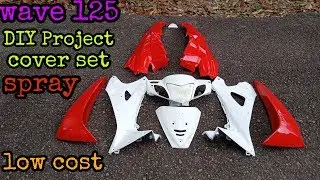 Cara spray coverset motor. /wave 125/ /honda/