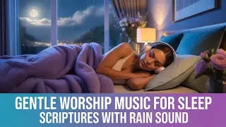 Scripture in Song with Rain Sound | Gentle Worship Music for Prayer, Healing & Deep Sleep