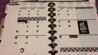 Plan With Me: Black and White Spread