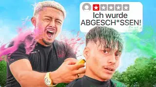 FALSCHE ANTWORT = BESTRAFUNG BEIM HAARE SCHNEIDEN