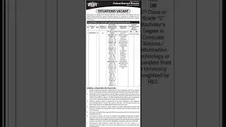Management Information System Officer Job#Federal Board of Revenue#Last#31-5-2025#Web#www.njp.gov.pk