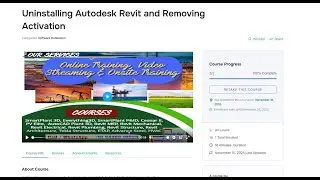 About Video Streaming Course   Uninstalling Autodesk Revit and Removing Activation