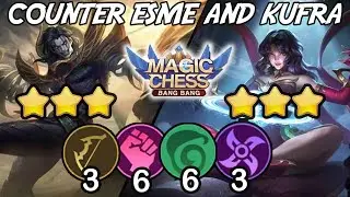COUNTER ESMERALDA AND KHUFRA 3 STAR 6 ELF 6 WRESTLER - MAGIC CHESS BANG BANG