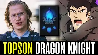 Topson pushing DRAGON KNIGHT's Limit - AGHANIM's SCEPTER/SHARD Build DOTA 2