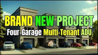 ADU Long Beach Daisy | BRAND NEW PROJECT: Four-Garage Multi-Tenant ADU Construction 🏠🔨🏗️🏢