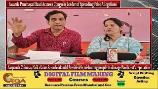 Savarde Panchayat Head Accuses Congress Leader of Spreading False Allegations