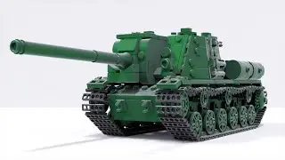 LEGO ISU-122 Tank Review (Speed Build)