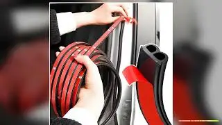 Car Door Seal Strips Sticker Weatherstrip Rubber B Shape Door Seals Sound Insulation Auto Door