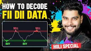 The Ultimate FII-DII Data Decoding Trick! Holi Special 🎭💵