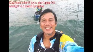 CAPUNG 702 G2 UL + KINGFISHER POINT 65 NORTH KAYAK VS QUEEN FISH