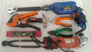 Engineering Building Tools, Drill, Pipe wrench, Wrench, Hammer, Pliers, Handle hydrant, Grinder