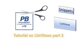 PowerBasic Snippets - Tutorial on ListViews - part 2