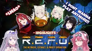 HoloEN REPO Collab That Almost BROKE Nerissa!! with ERB, Biboo, FuwaMoco and Raora【 HIGHLIGHTS 】