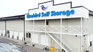 Stunning Aerial Footage of a Bluebird Storage Facility in Cochrane, Alberta