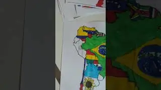 Map of South America - Peru #flag #geography #country #2023 #drawing #southamerica #peru