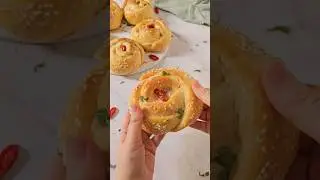 Chicken rose buns #ramadanrecipe #chickenbread #breadrolls #youtubeshorts