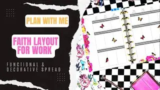 PLAN WITH ME | CLASSIC HAPPY PLANNER | WEEKLY SPREAD | WAYS TO USE THE FAITH LAYOUT | WORK PLANNER