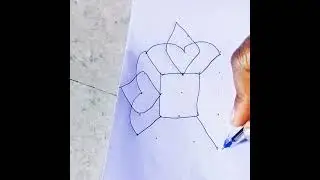5to5⚛️&hearts;️ #simplerangoli #kolam #design