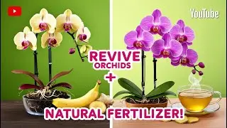 How to Revive Orchids After Blooming 🌿 | Natural Fertilizer with Banana & Ginger Tea