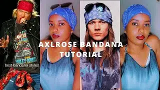How to WEAR a BANDANA like AXL ROSE