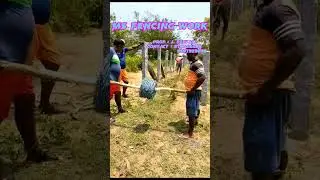 Tamilnadu fencing work fencing work tamil agriculture land fencing land safety fencing #construction