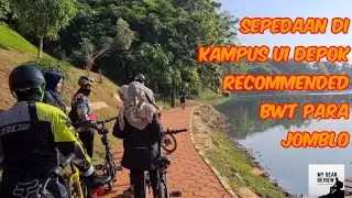 Sepedaan di Kampus UI Depok - Sejuk asik banget buat olah raga