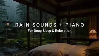 Relaxing Sleep Music for Deep Rest and Stress Relief - Cozy Bedroom On Rainy Day to Reduce Insomnia