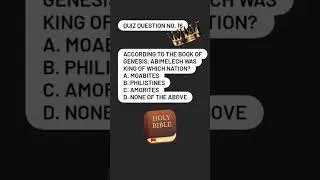 FREE #biblequiz No. 16 #studythebible