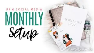 SEPTEMBER 2022 Calendar Monthly Setup Disc Bound DIY Planner