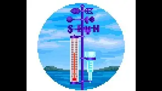 Pixel Art Daily Painting i colored Air temperature measuring devices (Thermometer and tube) 🌡️ # 248