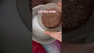 7 days flaxseed and rice flour hair mask challenge |get smooth and silky hair #viral #diy #youtube