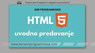 Web programiranje - Uvod u  HTML - Lekcija 1
