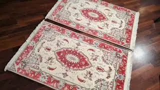 Tappeti Persiani Coppia scendiletto Tabriz extra fine |94 x 60  Kia tappeti persiani
