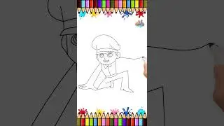 Little Singham Coloring Page for Kids | Cartoon Superhero Drawing and Fun Coloring Video