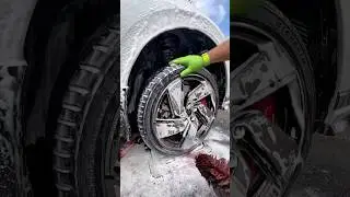 ‼️ Absolutely Disgusting Golf GTI Club Sport Wheels Deep Cleaned ‼️ #satisfying #asmr #shortsvideo