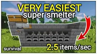 Why I&rsquo;m Building a Super Smelter  in my survival world 🌎