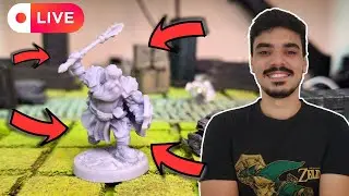 Dando vida ao nosso AN&Atilde;O GUERREIRO!! Pintando Minis de RPG!!