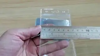 Transparent Plastic Horizontal Name Brand ID Card Holder Custom PVC Card Holder