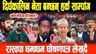 अर्गानिक पार्टी श्रमसंस्कृति र नेता हर्क साम्पाङ्ग हुन्,रास्व्पामा धमाधम घोषणा पत्र लेख्दै- Ananta N