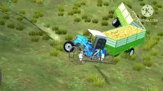 Diy tractor making mini concrete bridge for heavy truck crossing | diy concrete mixer | @SunFarming 