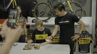 Jonas Vingegaard visits Bikes n Bites