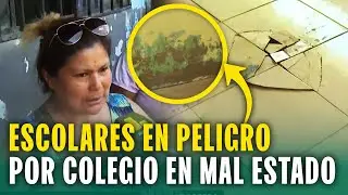 Escolares en riesgo por colegio en mal Estado: Paredes a punto de colapsar y familias preocupadas