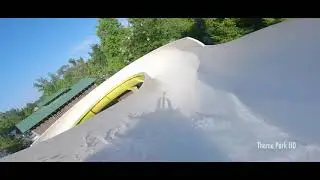Wild River Falls Yellow Slide on ride POV at Dollywoods Spash Country