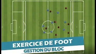 Exercice de foot : pressing &agrave; la perte et reformation du bloc