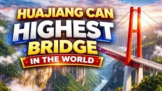 World&rsquo;s Highest Bridge 🌉 | Huajiang Canyon Engineering Marvel