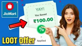 JioMart Coupon Code Today | 100 Rs Off Free Jio Mart Shopping Offer | Jiomart Happy Hour Loot