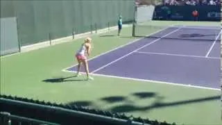 DONNA VEKIC VS.CIBULKOVA great point-IW 2014.