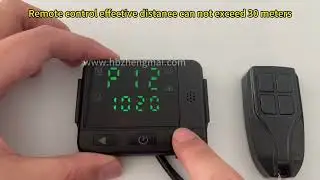 Diesel heater switch operation video -- 10. Remote control matching