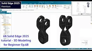 Solid Edge 2025 tutorial - 3D Modeling for Beginner Ep.68